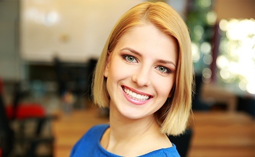 Woman with gorgeous smile