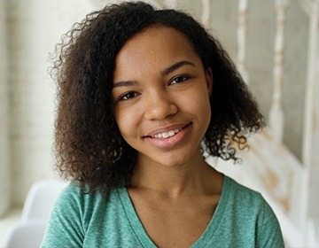 Smiling young woman